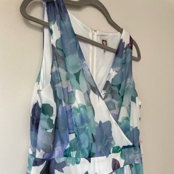 NWT Anne Klein Floral Floor Length Gown - Picture 2 of 6